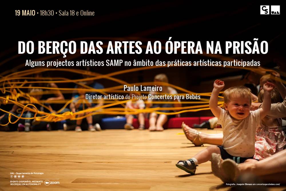 CONFERÊNCIA: DO BERÇO DAS ARTES AO ÓPERA NA PRISÃO | 19 DE MAIO | 18H30 | SALA 18 E ONLINE